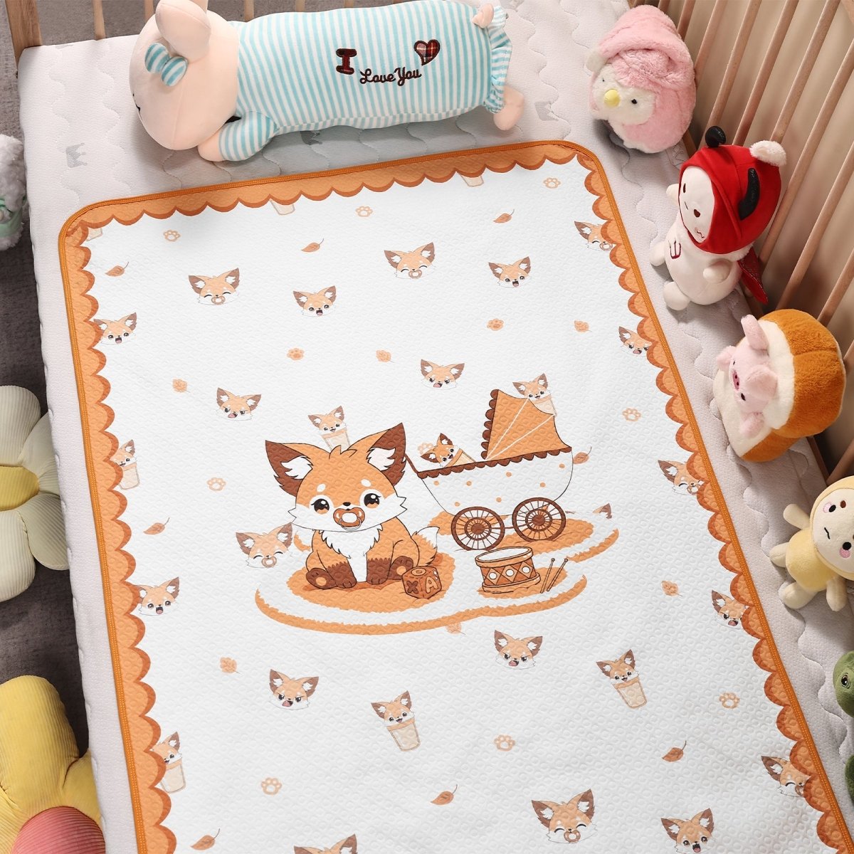 Landofgenie Adult Diaper Changing Pad 30 x 45.5 inches - Fox - landofgenie