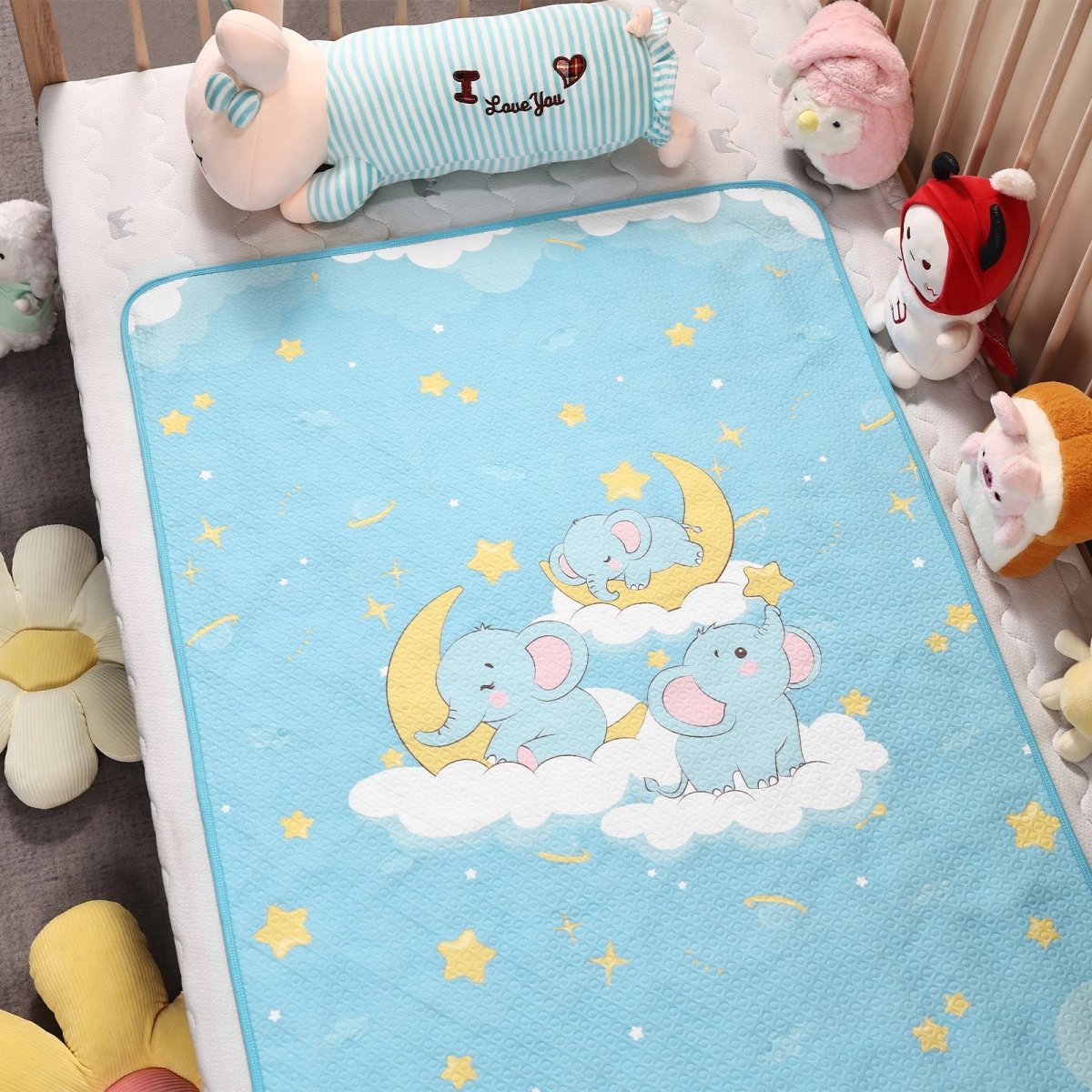 Landofgenie Adult Diaper Changing Pad 30 x 45.5 inches - Starry Sky Elephant - landofgenie