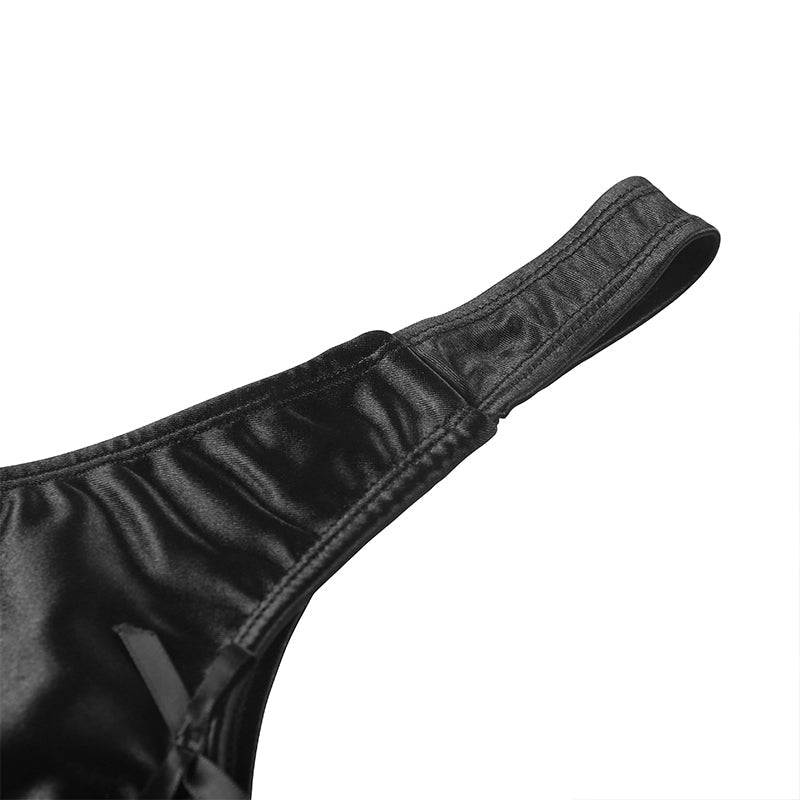 Landofgenie No gender hiding Thong Tucking Gaff Panties - Black - landofgenie