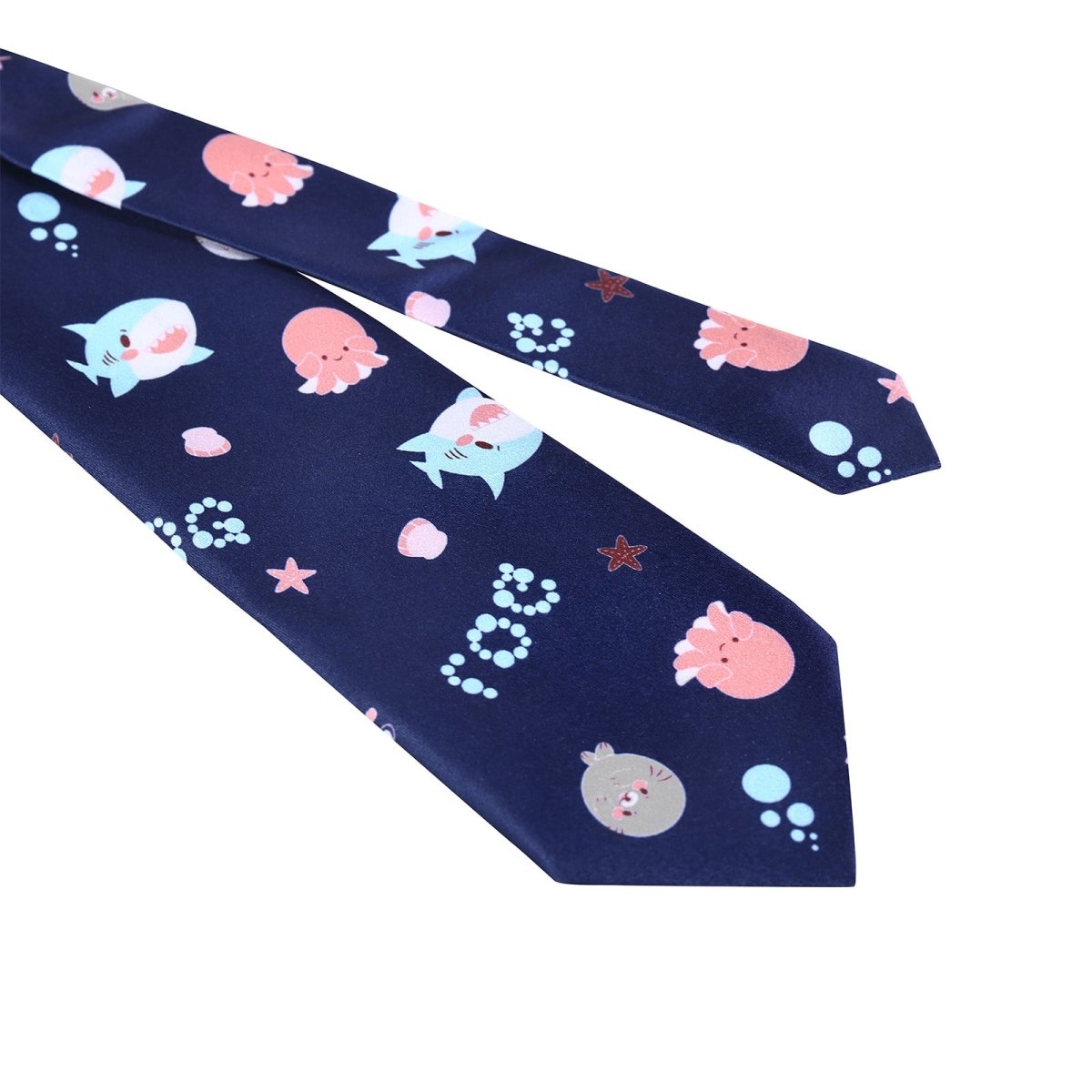 Landofgenie Printed Tie - Ocean animals - landofgenie