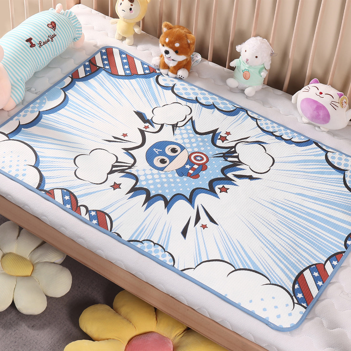 Landofgenie Adult Diaper Changing Pad 30 x 45.5 inches- Captain America