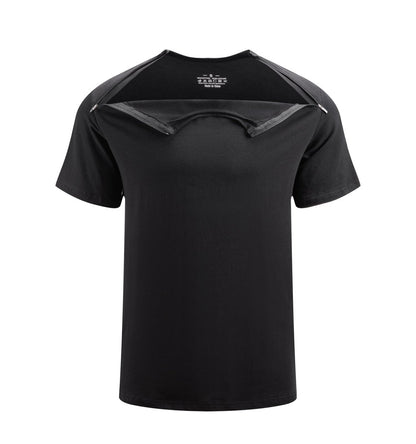 Landofgeni Unisex Port Shirts Post Shoulder Surgery Recovery Shirts - Black - landofgenie