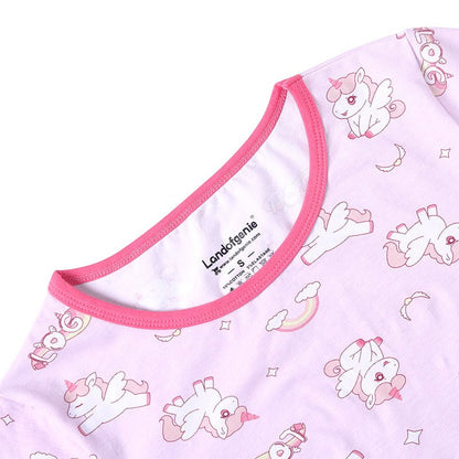 Landofgenie ABDL Onesie Womens Cotton Bodysuit - Unicorn - landofgenie
