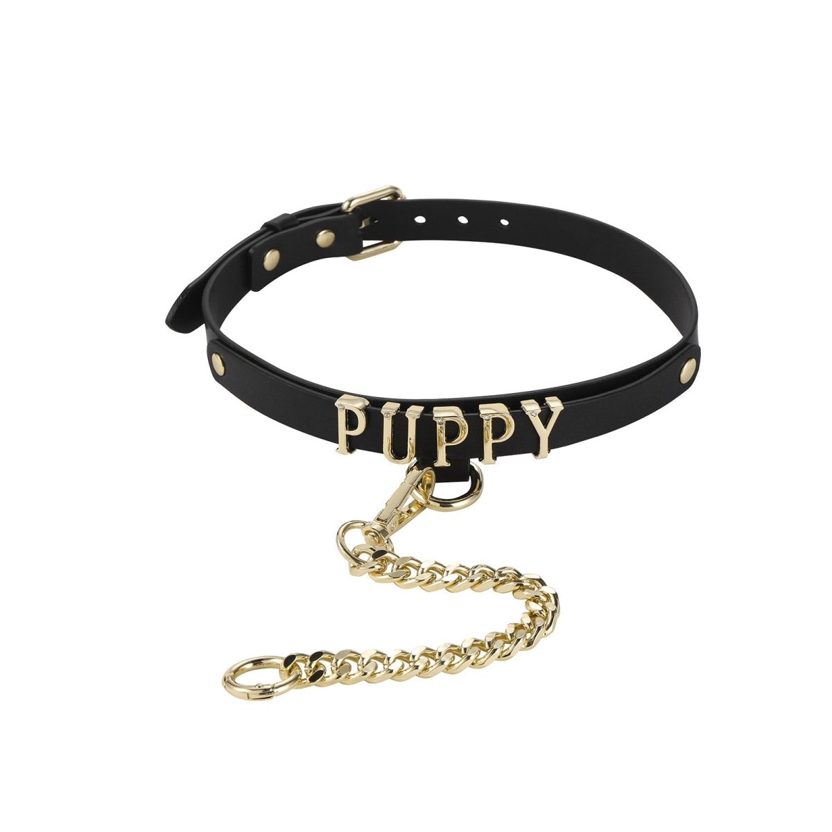 Landofgenie Adjustable PU Leather Decorative Collar - landofgenie