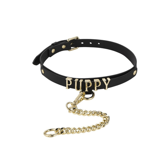Landofgenie Adjustable PU Leather Decorative Collar - landofgenie