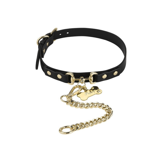 Landofgenie Adjustable PU Leather Decorative Collar - landofgenie