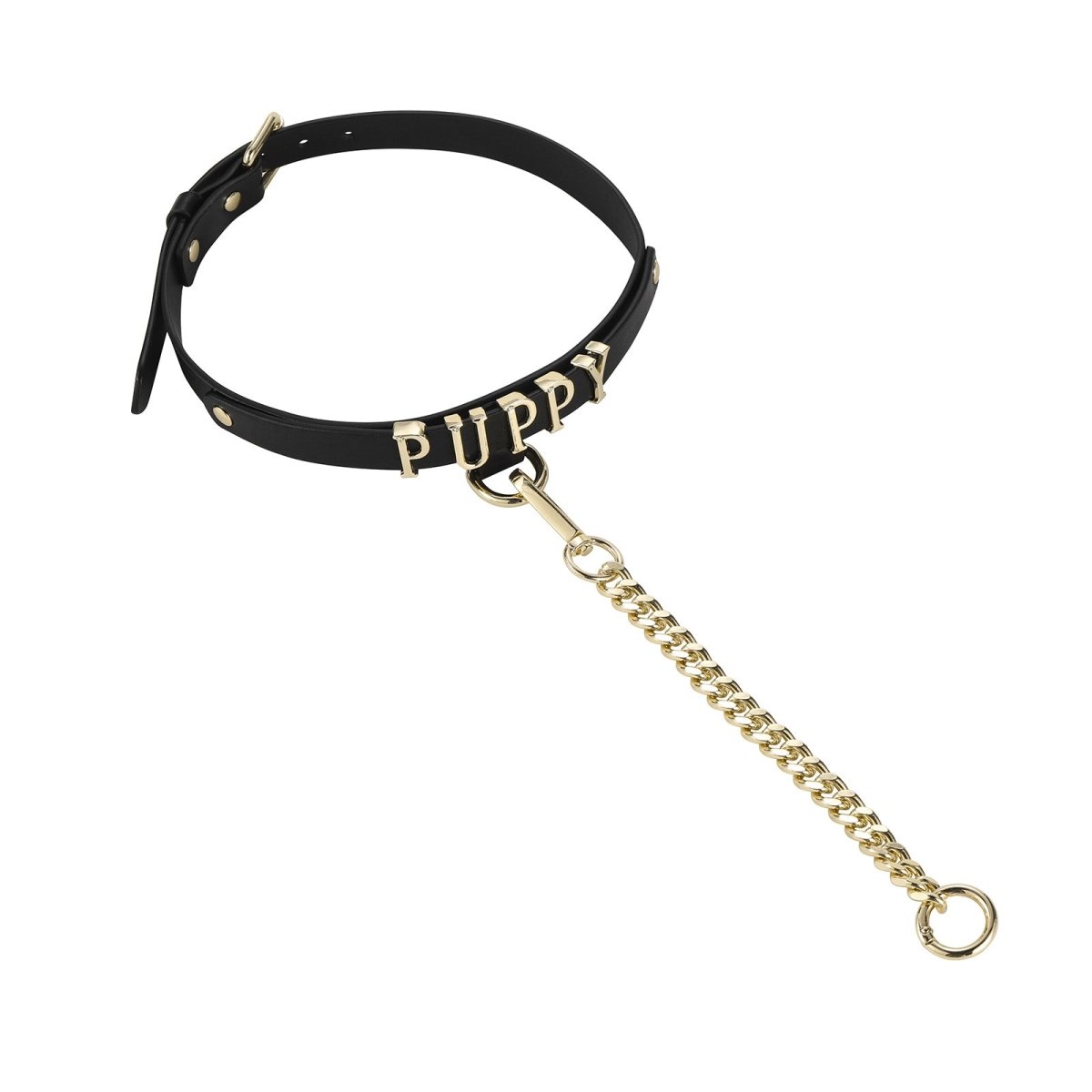 Landofgenie Adjustable PU Leather Decorative Collar - landofgenie