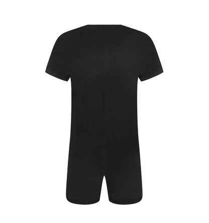 Landofgenie Adult Bodysuit Retro Onesie - Black - landofgenie