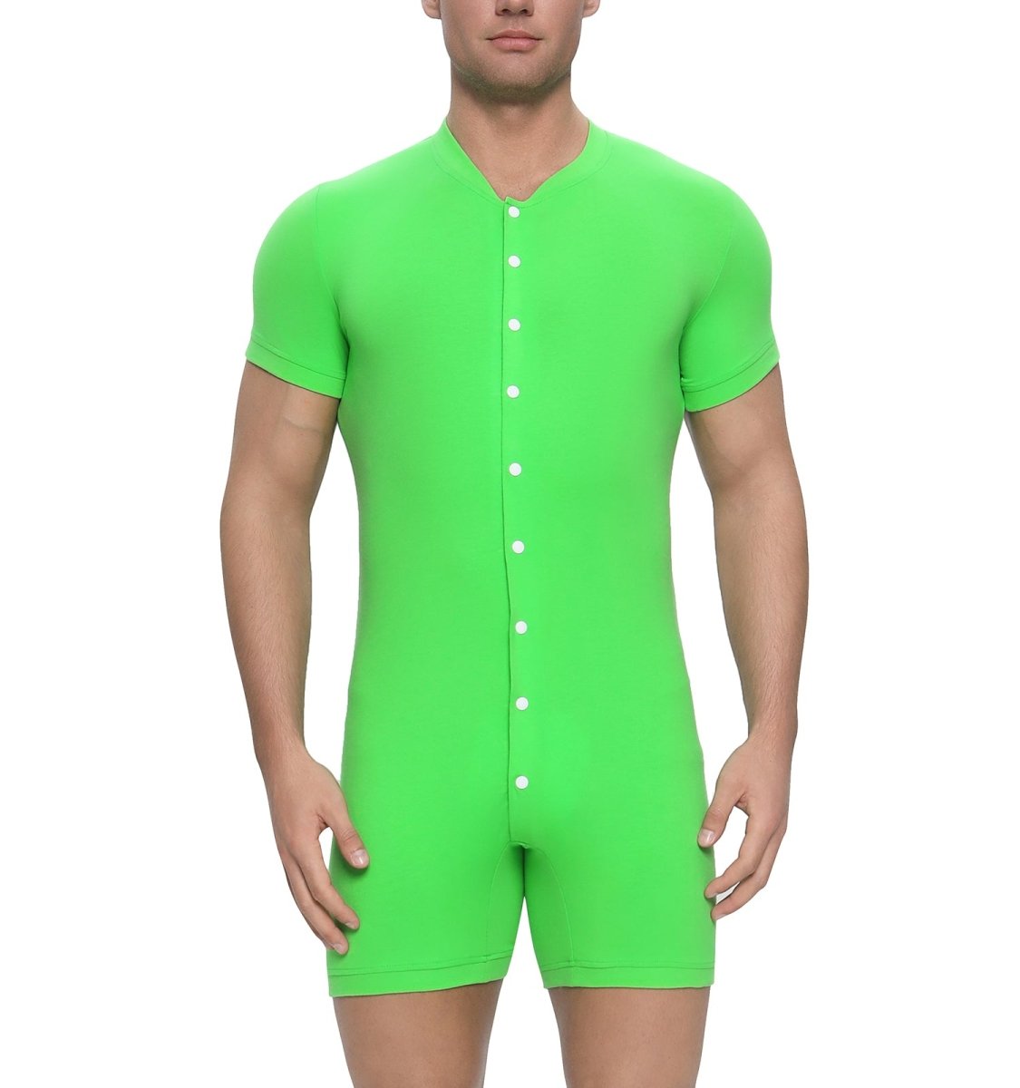 Landofgenie Adult Bodysuit Retro Onesie - Green - landofgenie