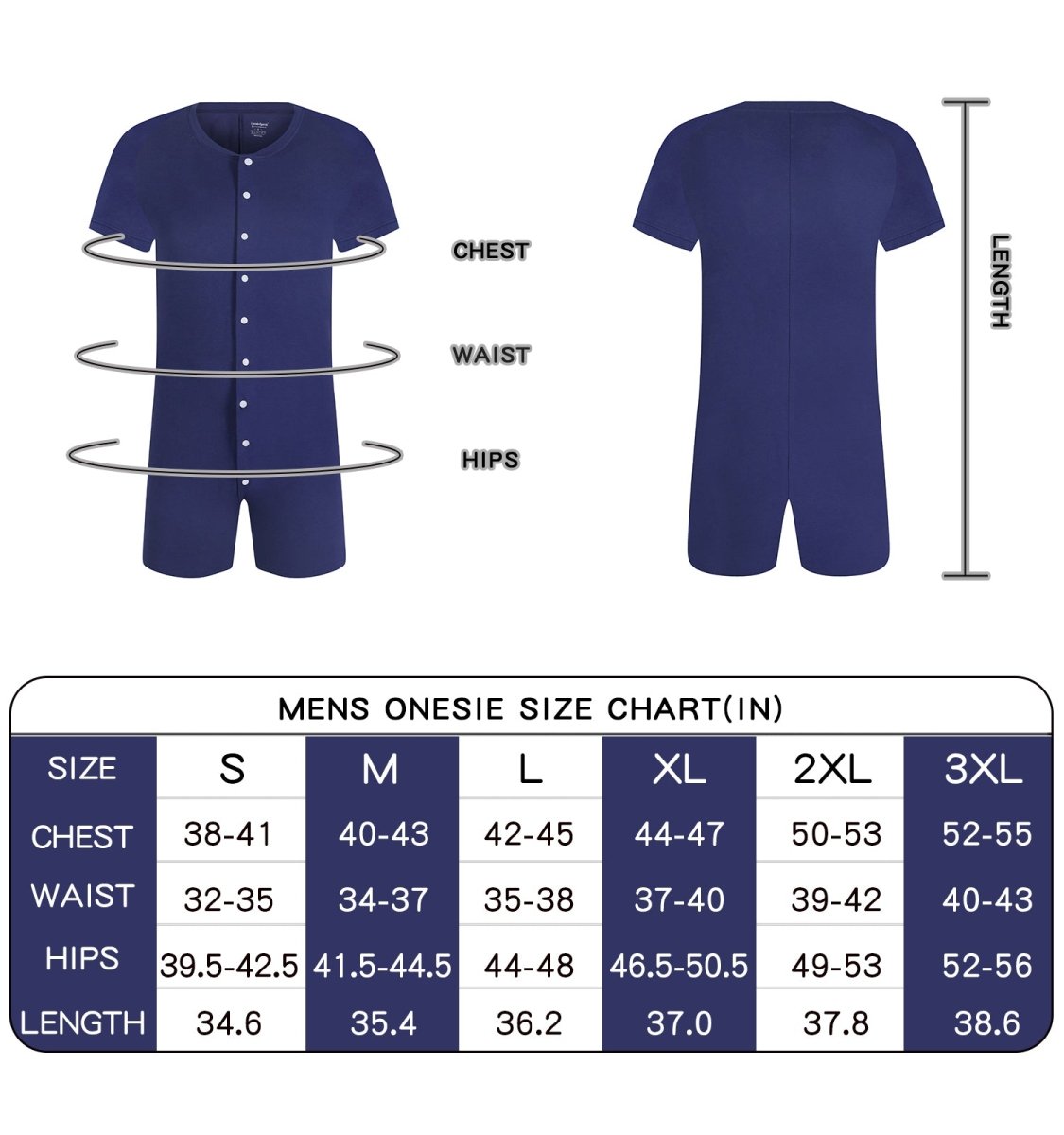 Landofgenie Adult Bodysuit Retro Onesie - Navy - landofgenie