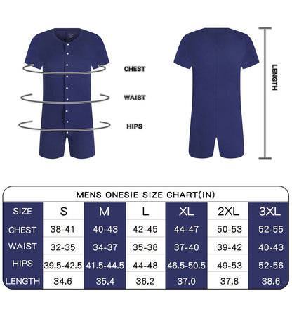 Landofgenie Adult Bodysuit Retro Onesie - Navy - landofgenie