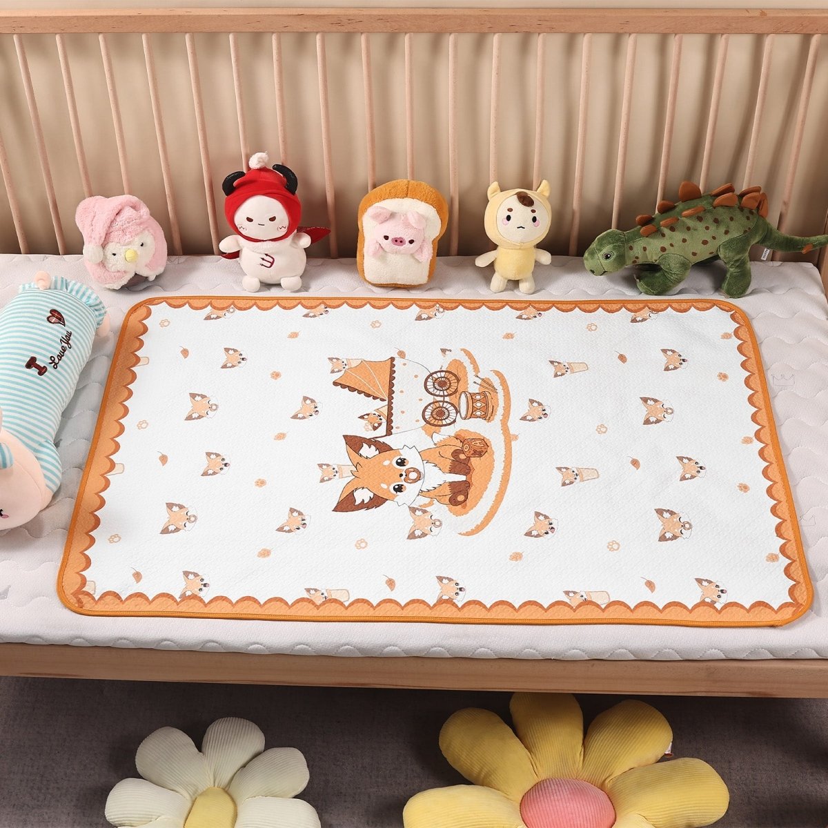 Landofgenie Adult Diaper Changing Pad 30 x 45.5 inches - Fox - landofgenie
