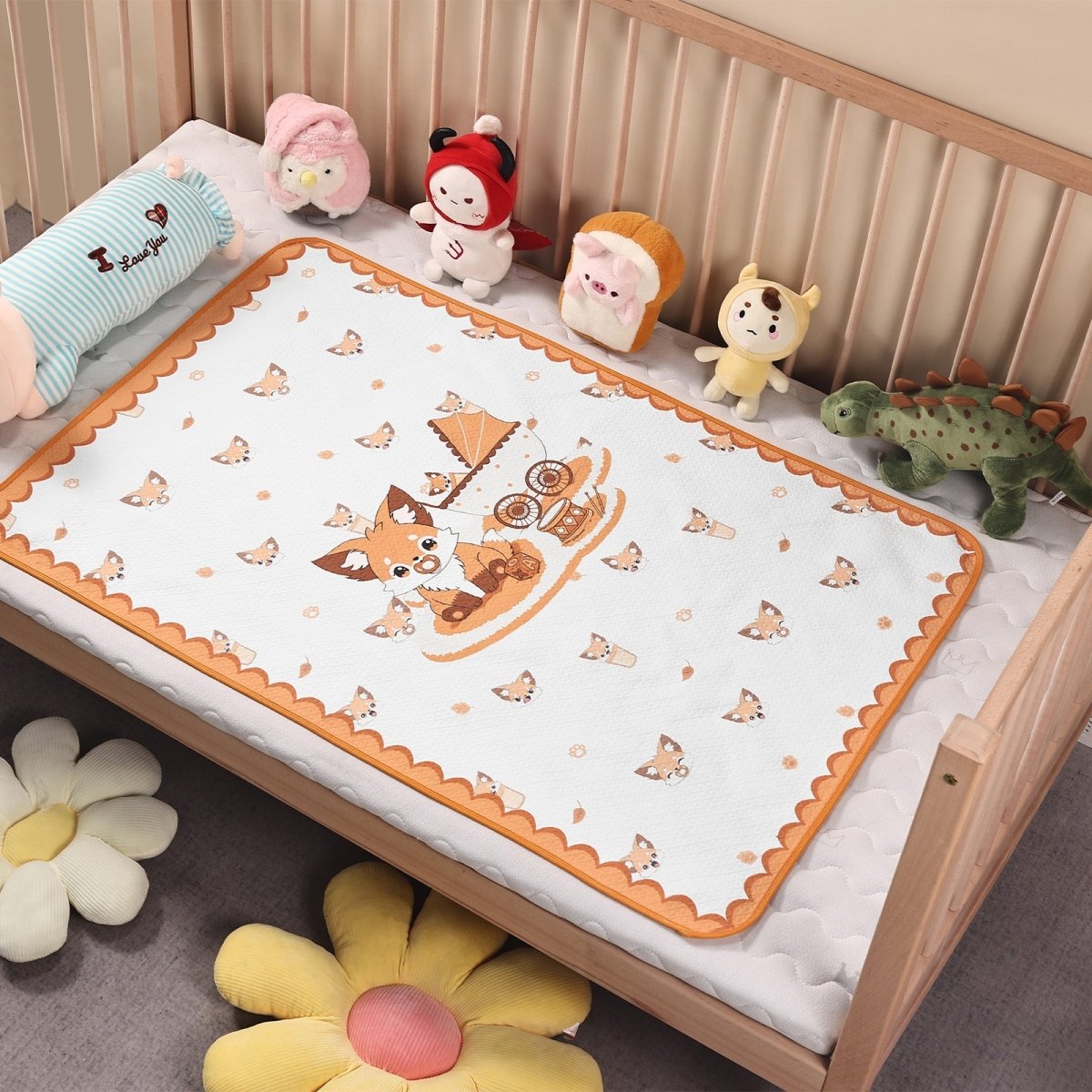 Landofgenie Adult Diaper Changing Pad 30 x 45.5 inches - Fox - landofgenie