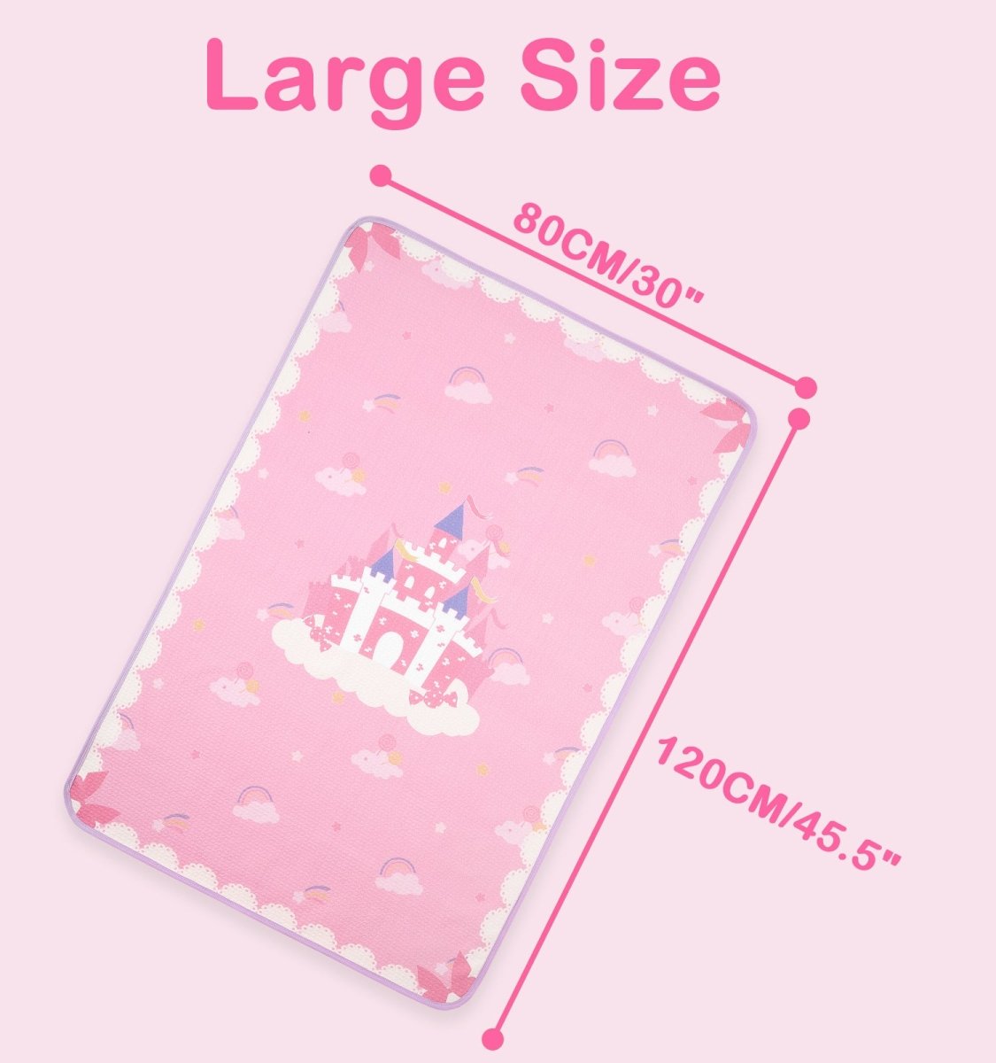 Landofgenie Adult Diaper Changing Pad 30 x 45.5inches- Candy Castle - landofgenie