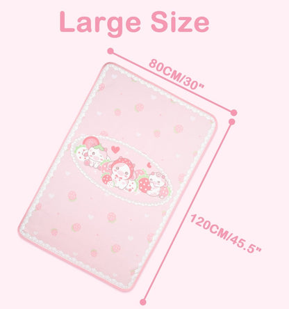 Landofgenie Adult Diaper Changing Pad 30 x 45.5inches- Strawberry Cow - landofgenie