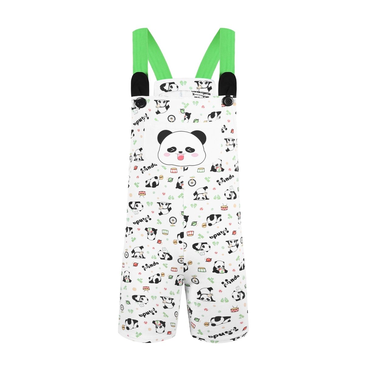 Landofgenie Adult Print Bib Shorts with Pocket - Panda - landofgenie