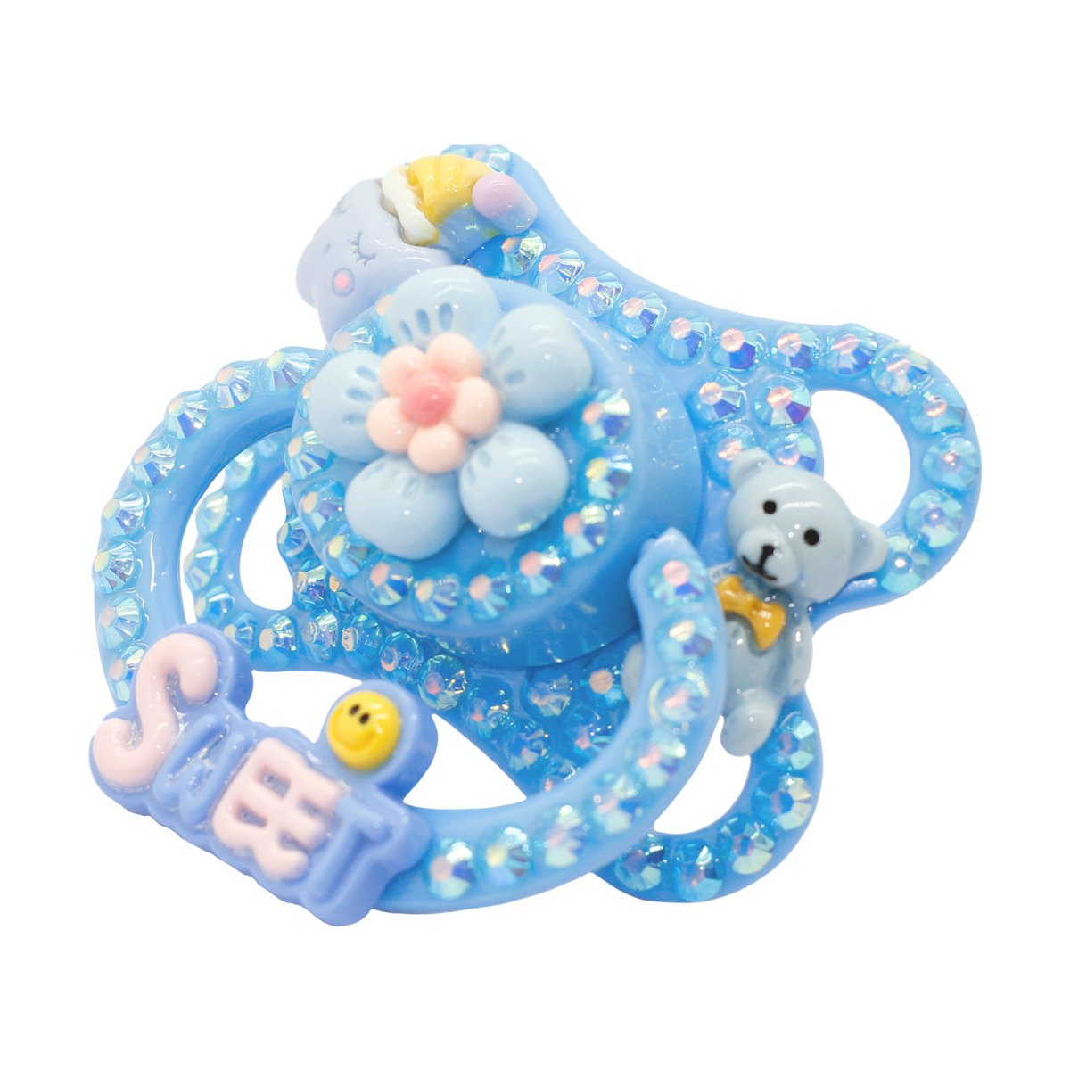 Landofgenie Adult Sized Pacifier -Sweet Blue DIY Paci - landofgenie