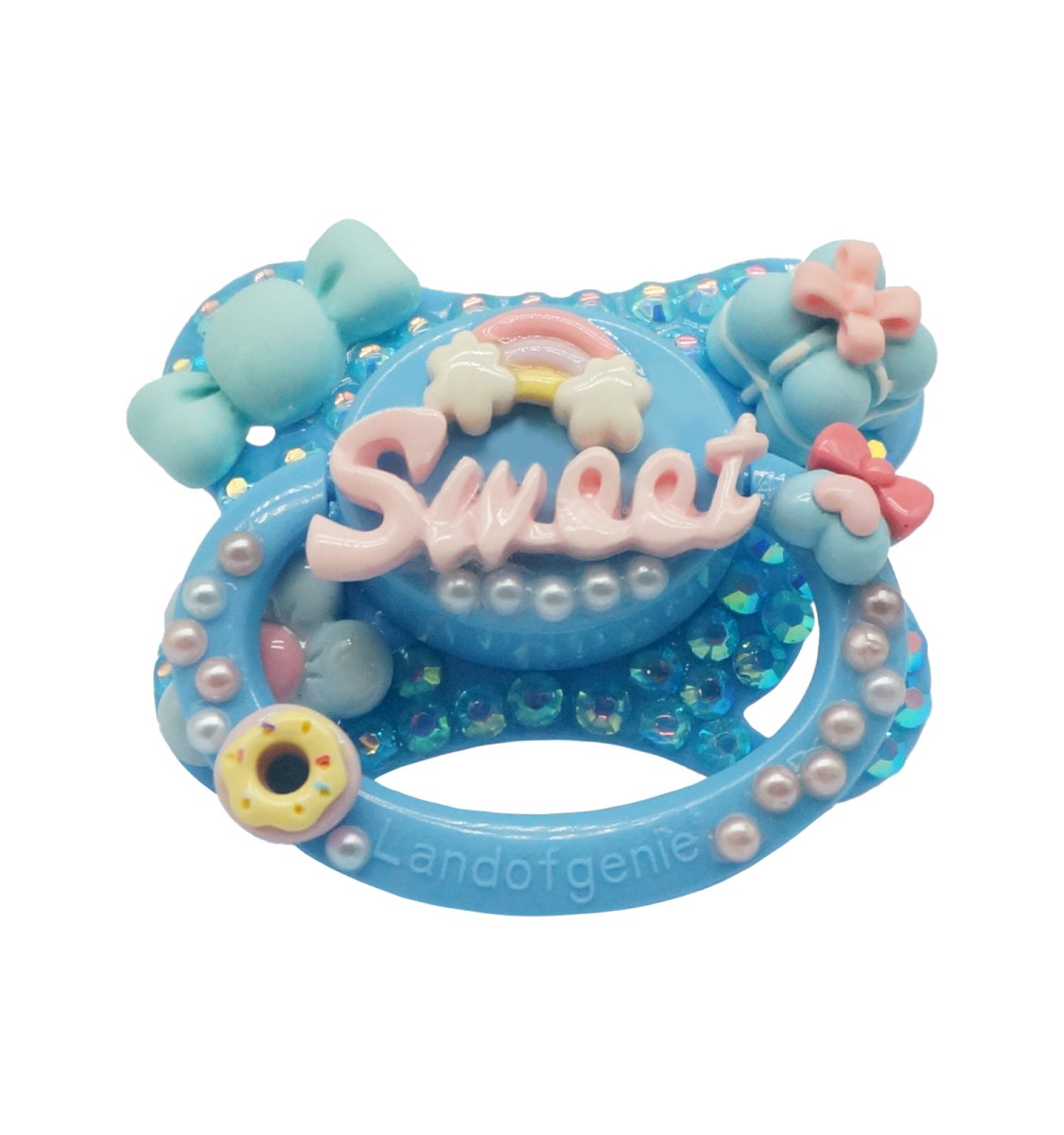 Landofgenie Adult Sized Pacifier -Blue DIY Paci - landofgenie
