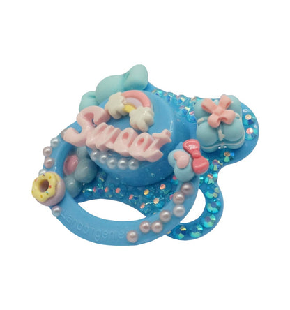 Landofgenie Adult Sized Pacifier -Blue DIY Paci - landofgenie