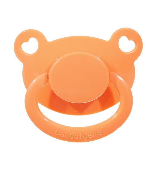 Landofgenie Adult Sized Pacifier - Bone Paci-Bear Orange - landofgenie