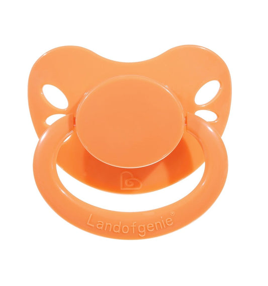 Landofgenie Adult Sized Pacifier - Bone Paci-Butterfly Orange - landofgenie