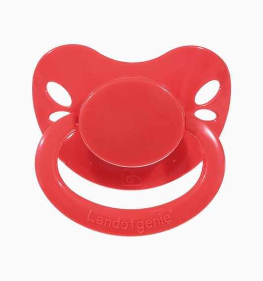 Landofgenie Adult Sized Pacifier - Bone Paci-Butterfly Red - landofgenie