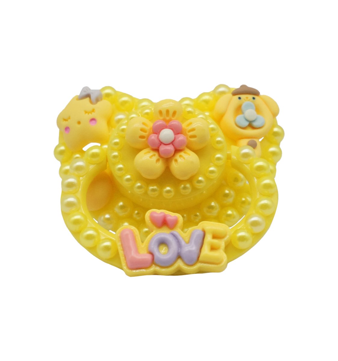 Landofgenie Adult Sized Pacifier -Love Yellow DIY Paci - landofgenie