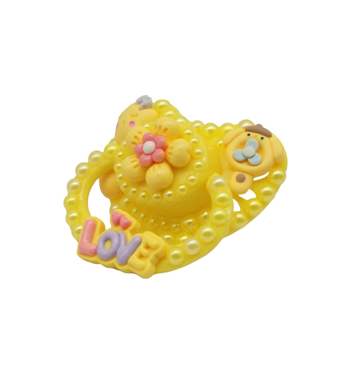 Landofgenie Adult Sized Pacifier -Love Yellow DIY Paci - landofgenie
