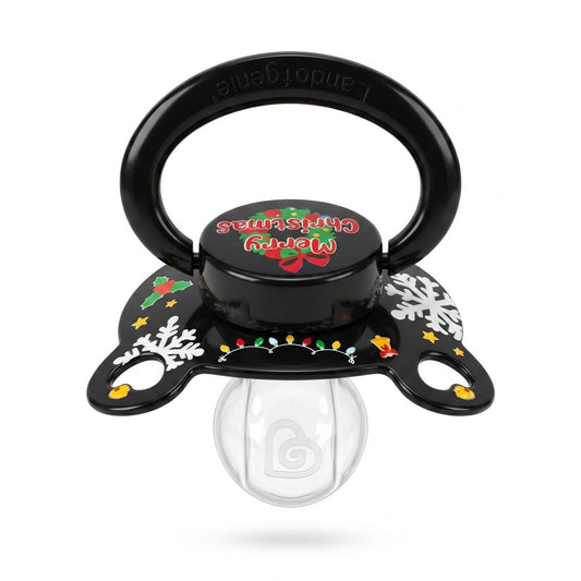 Landofgenie Adult Sized Print Pacifier - Christmas - landofgenie