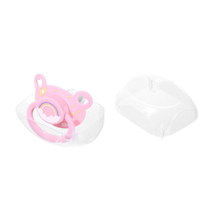 Landofgenie Adult Sized Print Pacifier - Pink & Purple Bear Paci - landofgenie