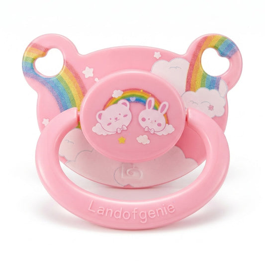 Landofgenie Adult Sized Print Pacifier - Rabbit Bear - landofgenie