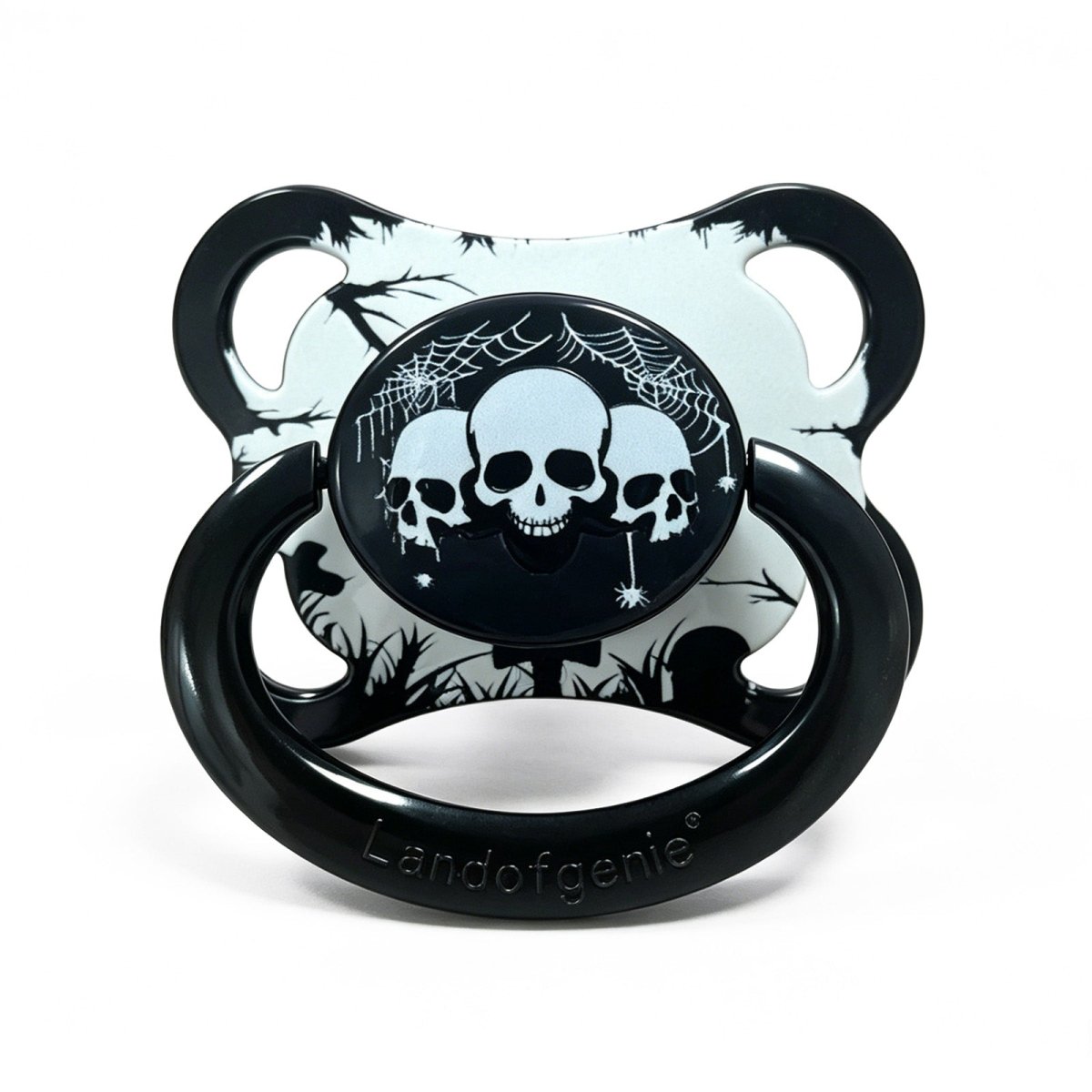 Landofgenie Adult Sized Print Pacifier - Skull - landofgenie