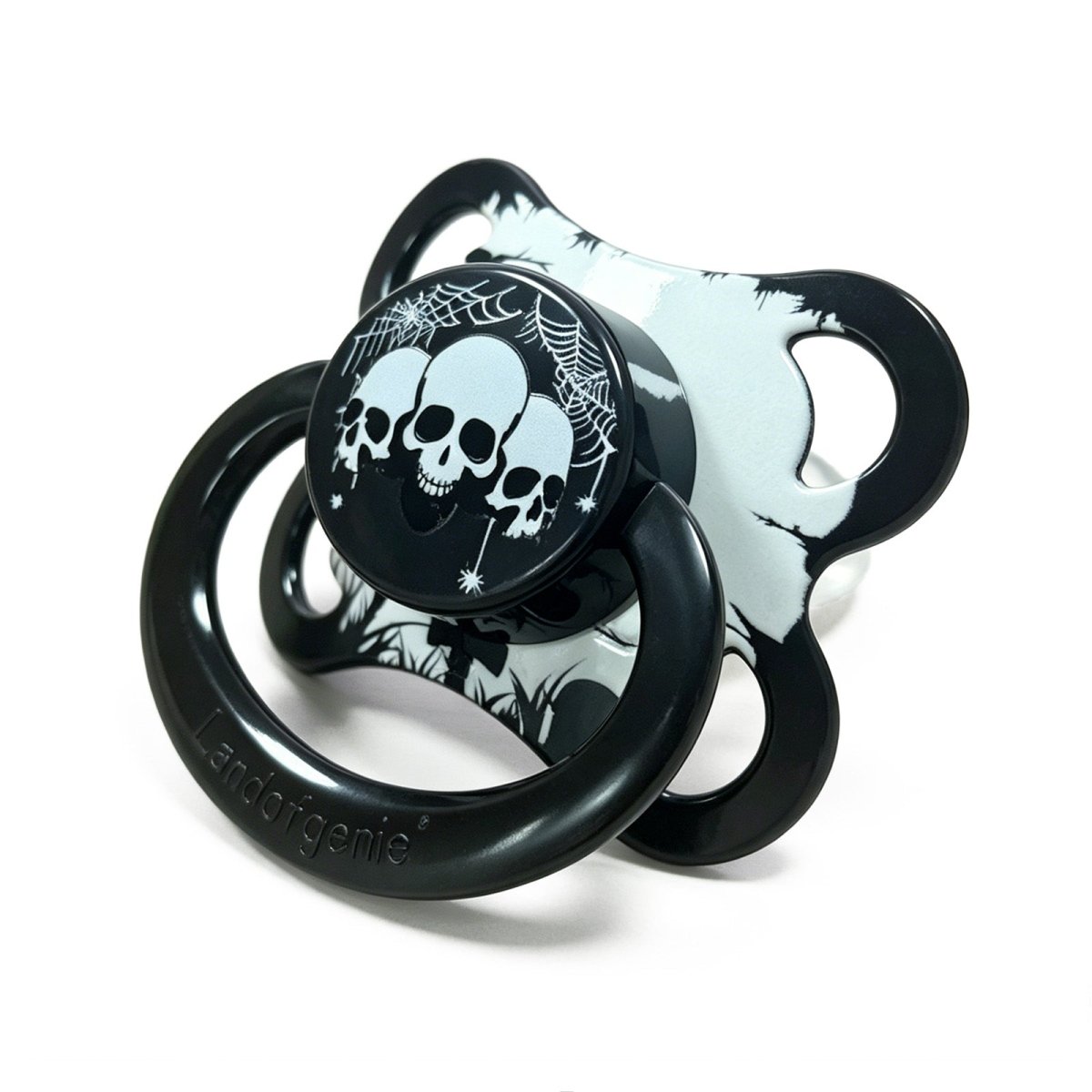 Landofgenie Adult Sized Print Pacifier - Skull - landofgenie