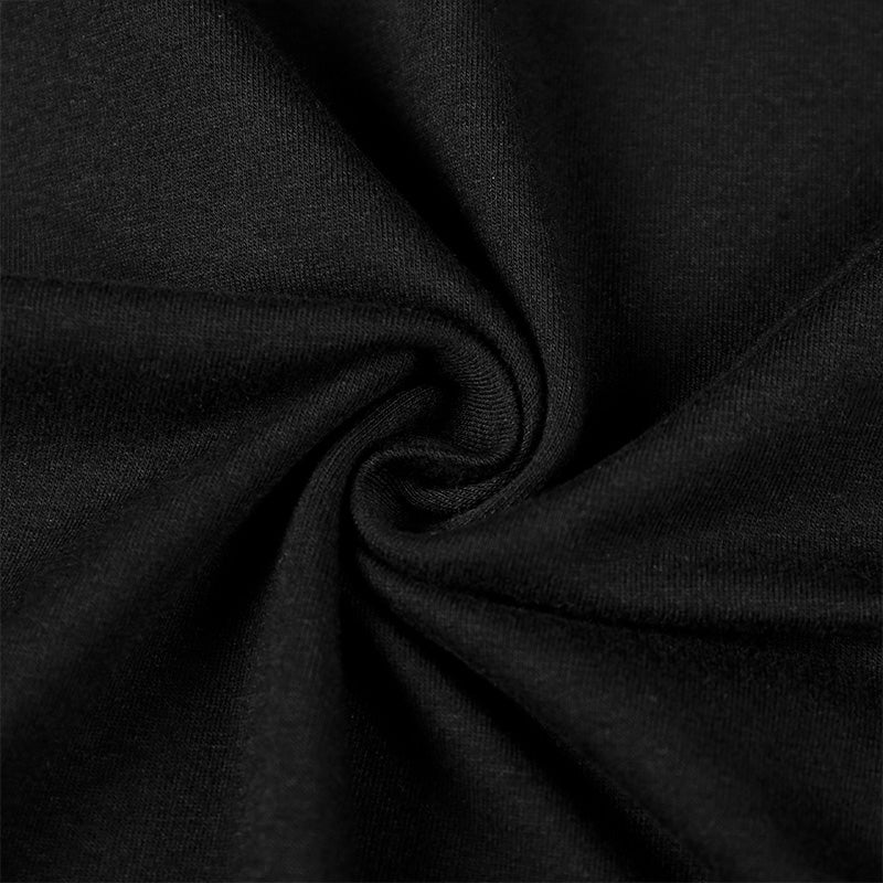 Landofgenie Basic Men Cotton Bodysuit- Black - landofgenie