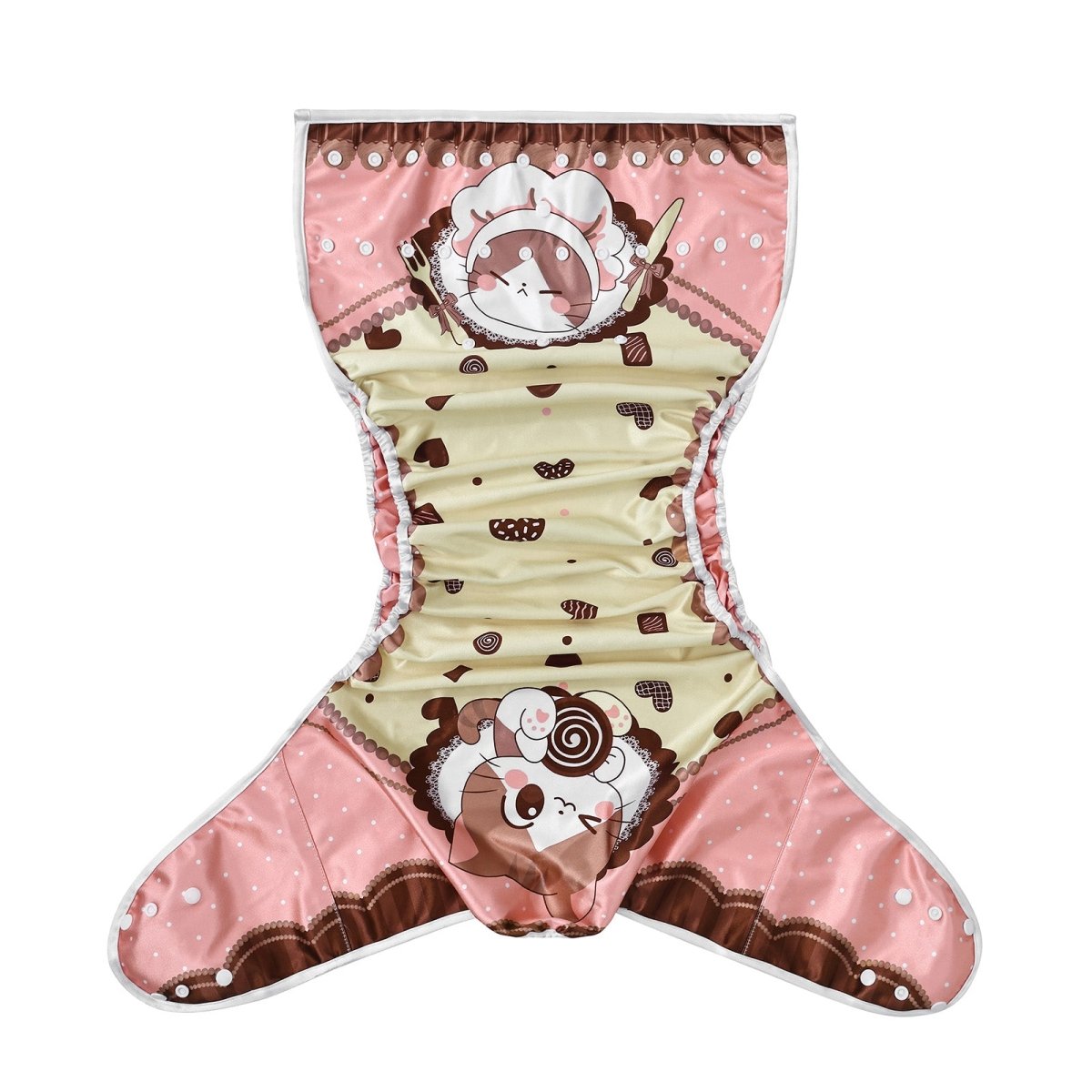 Landofgenie Cute ABDL Diaper Cover - Coffee Cat - landofgenie
