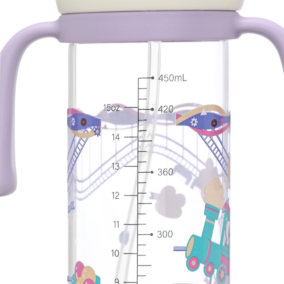 Landofgenie Cute Adult Glass Bottle - Amusement Park - landofgenie