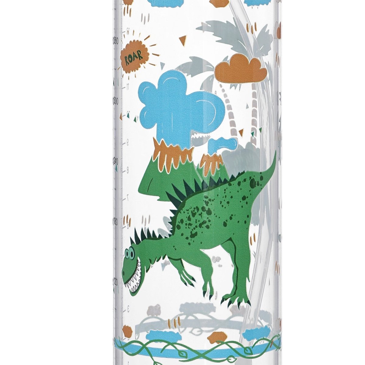 Landofgenie Cute Adult Glass Bottle - Ancient Dinosaurs - landofgenie