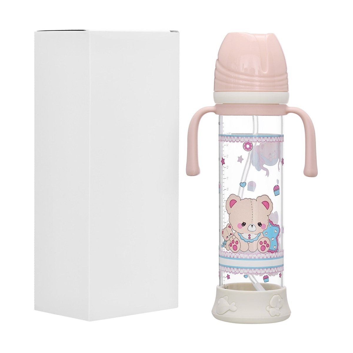 Landofgenie Cute Adult Glass Bottle - Bear - landofgenie
