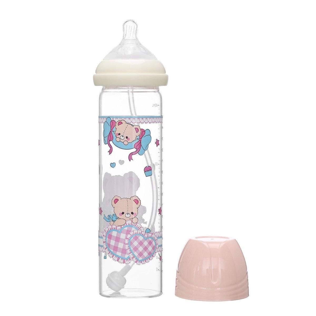 Landofgenie Cute Adult Glass Bottle - Bear - landofgenie
