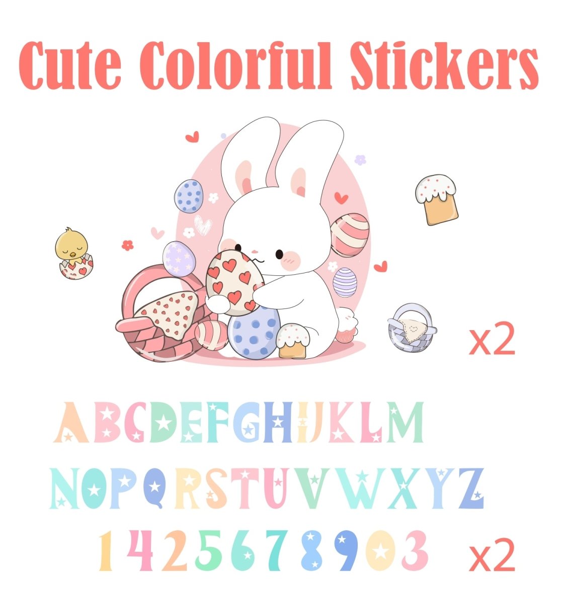 Landofgenie DIY Art Cartoon Cute Stickers - landofgenie