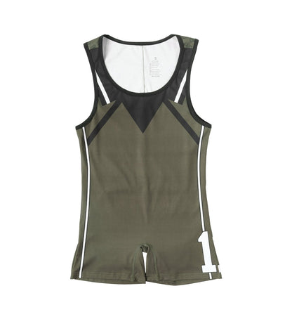 Landofgenie Landofgenie Take Down Singlet Jock -Green - landofgenie