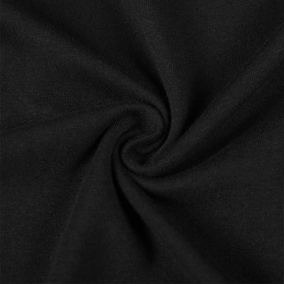 Landofgenie Long Sleeve Men Cotton Black Bodysuit - landofgenie