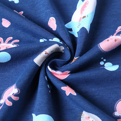 Landofgenie Long Sleeve Men Cotton Onesie - Ocean Animal - landofgenie