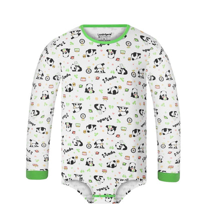 Landofgenie Long Sleeve Men Cotton Onesie- Panda - landofgenie