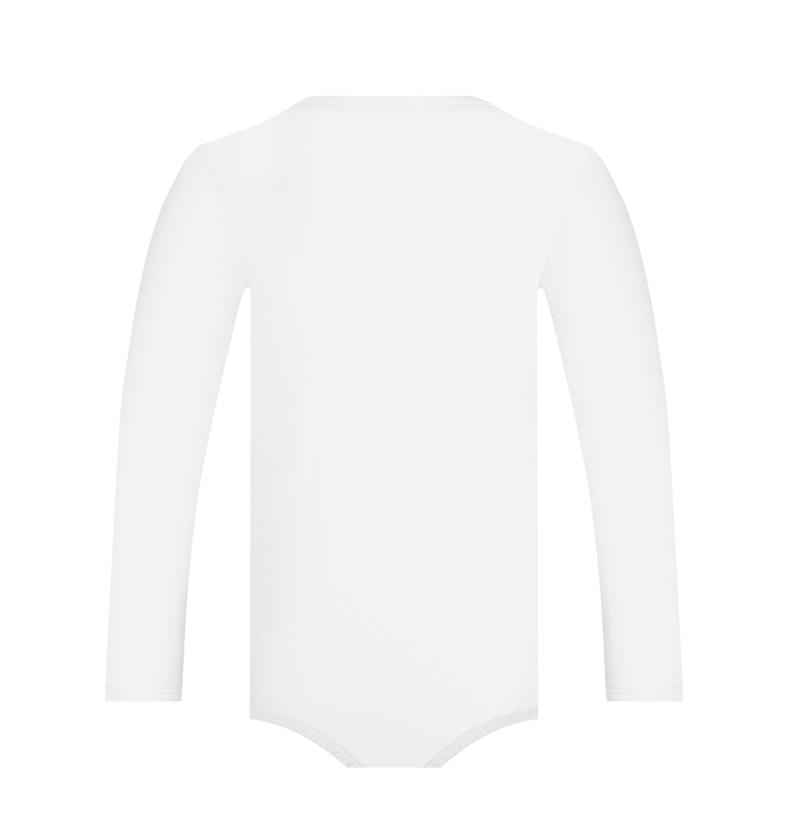 Landofgenie Long Sleeve Men Cotton White Bodysuit - landofgenie