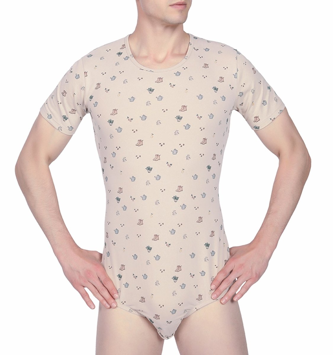 Landofgenie Men Print Onesie - Country Yards - landofgenie