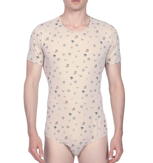 Landofgenie Men Print Onesie - Country Yards - landofgenie