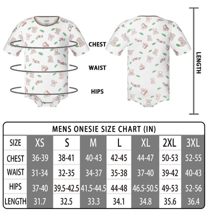 Landofgenie Men Print Onesie - Koala - landofgenie