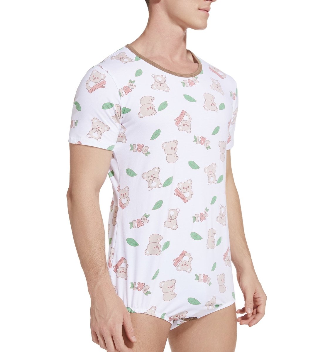 Landofgenie Men Print Onesie-Koala - landofgenie