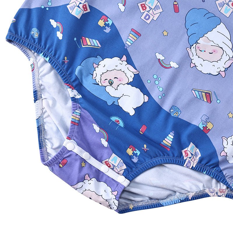 Landofgenie Men Print Onesie - Lamb - landofgenie
